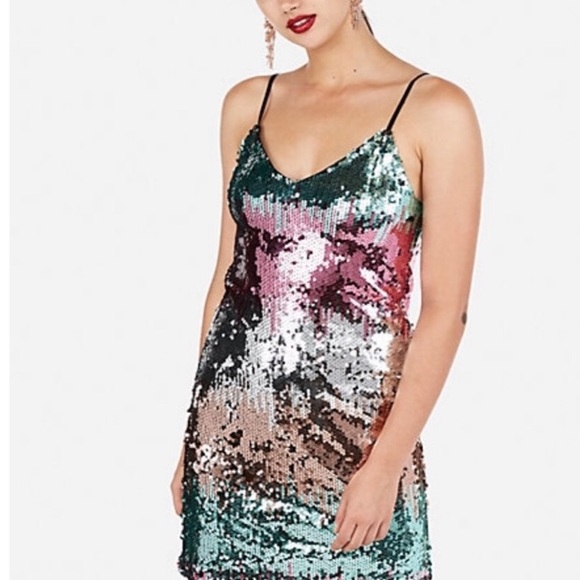 EXPRESS Sequin Dress - Picture 3 of 9